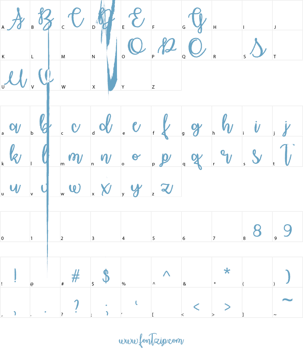 Haunted Moon Font Character